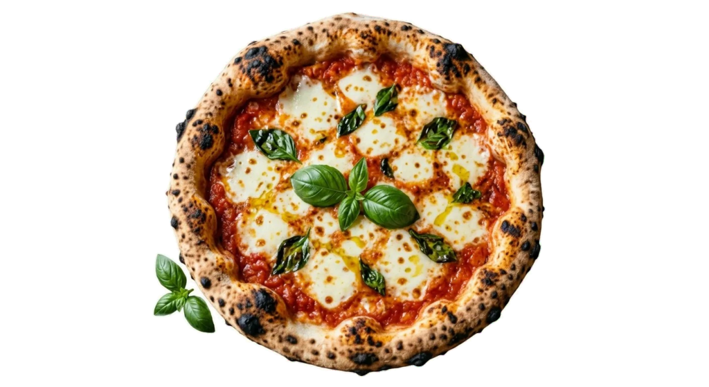 Pizza Marguerite : tomate, Fior di latte