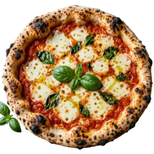Pizza Marguerite : tomate, Fior di latte
